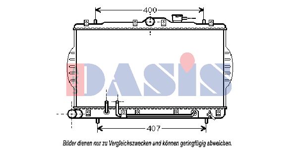 AKS DASIS Jäähdytin,moottorin jäähdytys 560120N